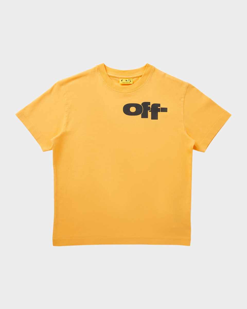 Boy's Type Graphic Logo Short-Sleeve Cotton T-Shirt, Size